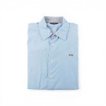 Reconditionn� - chemise classiques homme � rayures - taille m - homme - bleu clair