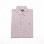 Reconditionné - chemise classiques homme À rayures - taille l - homme - rose Reconditionné - chemise classiques homme À rayures - taille l - homme - rose