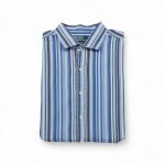 Reconditionné - chemise classique homme À rayures - taille xl - homme - bleu Reconditionné - chemise classique homme À rayures - taille xl - homme - bleu