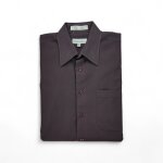 Reconditionn - chemise classique homme uni - taille m - homme - bordeaux