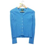 Reconditionn - gilet femme cardigan bleu clair - taille s - femme - bleu clair