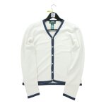 Reconditionn - gilet femme cardigan en soie beige - taille m - femme - beige