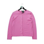 Reconditionn - gilet femme cardigan en soie - taille l - femme - rose