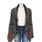 Reconditionn� - gilet femme laine et cachemire gris - taille s - femme - gris
