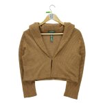 Reconditionn - gilet femme en laine marron - taille m - femme - marron