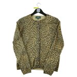 Reconditionn� - gilet femme leopard print cardigan - taille m - femme - beige