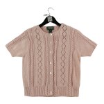 Reconditionn� - gilet femme en lin rose - taille m - femme - rose