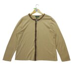 Reconditionn - gilet femme en soie et cachemire - taille 3xl - femme - marron
