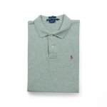 Reconditionné - polo manches courtes femme gris - taille l - femme - gris Reconditionné - polo manches courtes femme gris - taille l - femme - gris