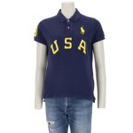 Reconditionn� - polo manches courtes femme usa - taille l - femme - marine