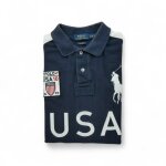 Reconditionné - polo manches courtes homme big pony - taille l - homme - marine Reconditionné - polo manches courtes homme big pony - taille l - homme - marine