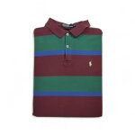 Reconditionné - polo manches courtes homme bordeaux polo ralph lauren - motif À rayures - col polo - ... Reconditionné - polo manches courtes homme bordeaux polo ralph lauren - motif À rayures - col polo - ...