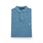 Reconditionné - polo manches courtes homme custom fit - taille s - homme - bleu clair Reconditionné - polo manches courtes homme custom fit - taille s - homme - bleu clair
