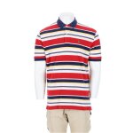 Reconditionn� - polo manches courtes homme rouge polo ralph lauren - motif � rayures - col polo - taille ...