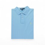 Reconditionn - polo manches longues homme bleu clair - taille l - homme - bleu clair