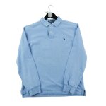 Reconditionn� - polo manches longues homme bleu clair - taille m - homme - bleu clair