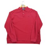 Reconditionn - polo manches longues homme rouge - taille 2xl - homme - rouge
