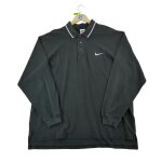 Reconditionn� - polo manches longues homme vintage y2k - taille l - homme - noir