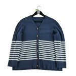 Reconditionn� - pull femme cardigan marine - taille l - femme - marine