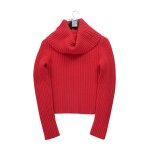 Reconditionn - pull femme col roul rouge - taille s - femme - rouge