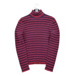 Reconditionn - pull femme col roul rouge - taille l - femme - rouge