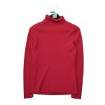 Reconditionn� - pull femme col roul� rouge - taille l - femme - rouge