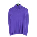 Reconditionn� - pull femme col roul� violet - taille l - femme - violet