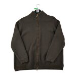 Reconditionn� - pull femme full zip marron - taille 2xl - femme - marron