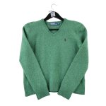 Reconditionn� - pull femme en laine vert - taille m - femme - vert