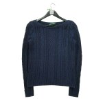 Reconditionné - pull femme en maille torsadée - taille l - femme - marine Reconditionné - pull femme en maille torsadée - taille l - femme - marine