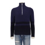 Reconditionn� - pull femme quarter - zip marine - taille m - femme - marine