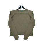 Reconditionn - pull femme soie et cachemire kaki - taille m - femme - kaki