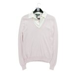 Reconditionn - pull femme en soie et cachemire rose - taille m - femme - rose