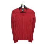 Reconditionn - pull femme soie et lin rouge - taille m - femme - rouge