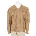 Reconditionn� - pull homme 100% soie beige - taille xl - homme - beige