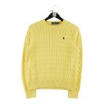 Reconditionn� - pull homme cable knit jaune - taille l - homme - jaune