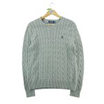 Reconditionn� - pull homme cable knit torsad�e - taille s - homme - gris