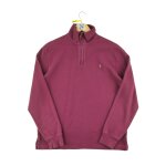 Reconditionn� - pull homme col camionneur quarter - zip - taille m - homme - bordeaux