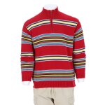 Reconditionn� - pull homme col camionneur quarter - zip - taille l - homme - rouge
