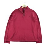 Reconditionn� - pull homme col camionneur quarter - zip - taille xl - homme - rouge