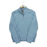 Reconditionn - pull homme demi - zipp bleu clair - taille xl - homme - bleu clair