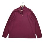 Reconditionn - pull homme demi - zipp bordeaux - taille 2xl - homme - bordeaux