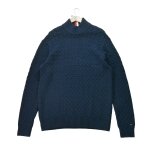 Reconditionn - pull homme en maille torsade marine - taille xl - homme - marine