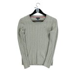 Reconditionn - pull tommy hilfiger torsad - taille m - femme - gris