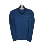 Reconditionn - pull tommy hilfiger torsad - taille m - femme - marine
