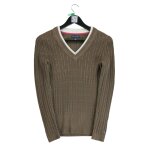 Reconditionn - pull tommy hilfiger torsad - taille m - femme - marron