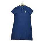 Reconditionn - robe femme bear en piqu marine - taille s - femme - marine