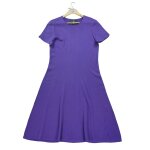 Reconditionné - robe femme en soie et cachemire violet - taille l - femme - violet Reconditionné - robe femme en soie et cachemire violet - taille l - femme - violet