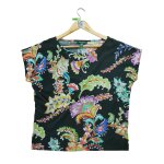 Reconditionn - t - shirt manches courtes femme - taille l - femme - noir