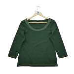 Reconditionn - t - shirt manches longues femme vert - taille l - femme - vert